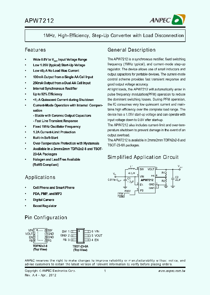 APW7212_9030698.PDF Datasheet