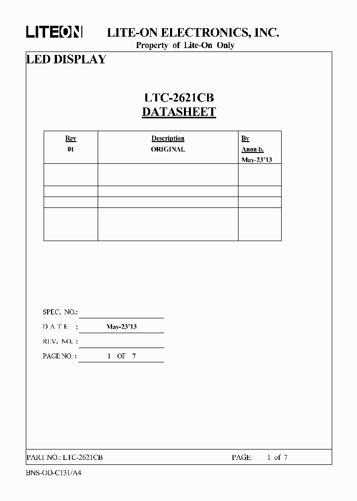 LTC-2621CB_9035639.PDF Datasheet