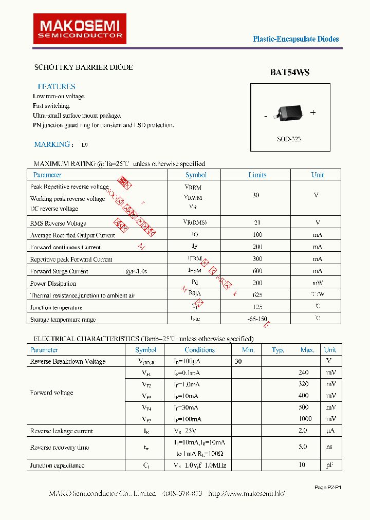 BAT54WS_9035831.PDF Datasheet