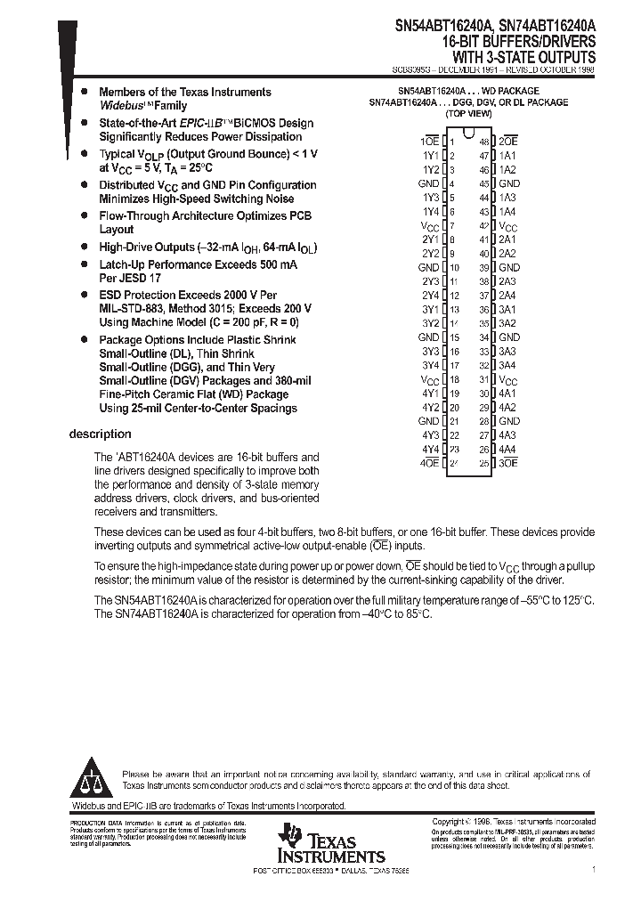 74ABT16240ADGGRE4_9036336.PDF Datasheet