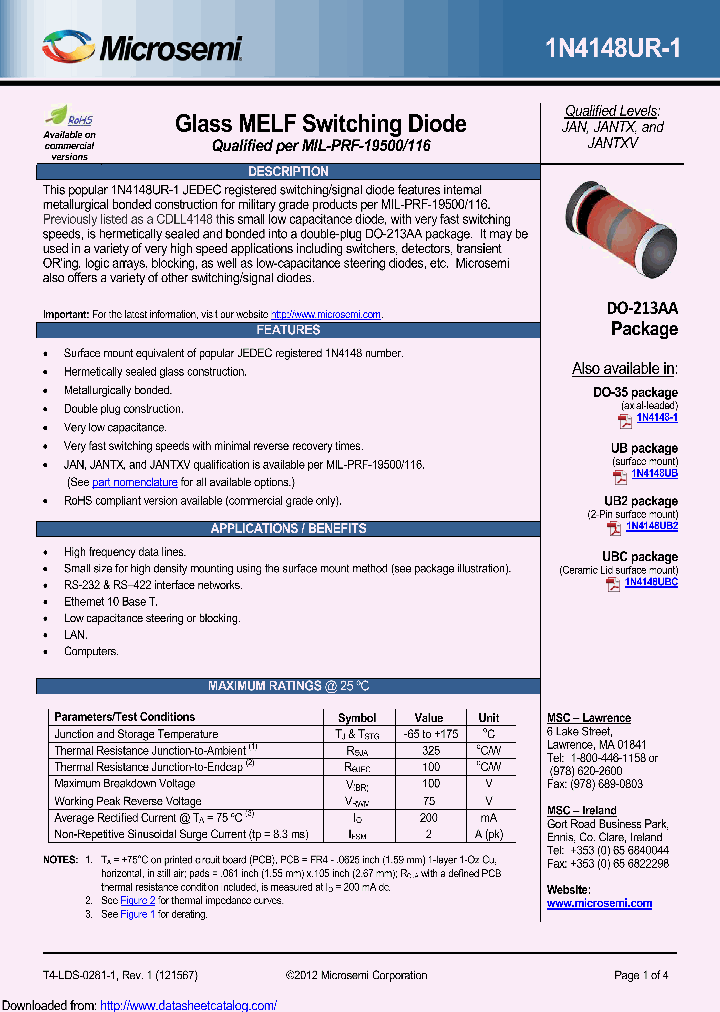 1N4148UR-1E3_9037673.PDF Datasheet