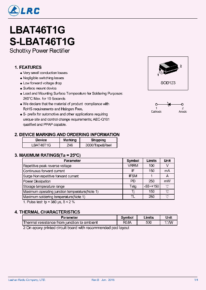 LBAT46T1G_9041998.PDF Datasheet