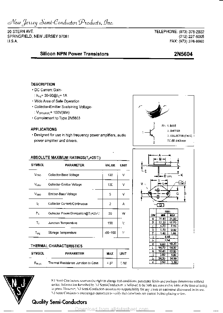 2N5604_9042547.PDF Datasheet