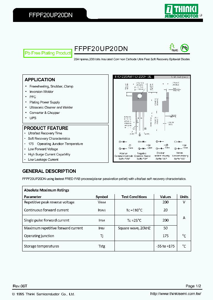 FFPF20UP20DN_9043070.PDF Datasheet