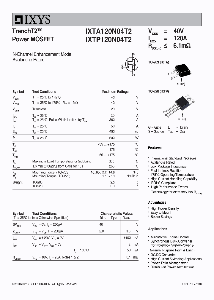 IXTA120N04T2_9043533.PDF Datasheet