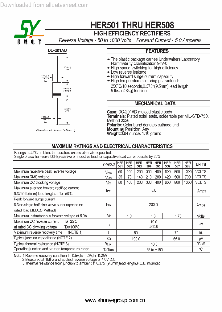 HER501-HER508_9043720.PDF Datasheet