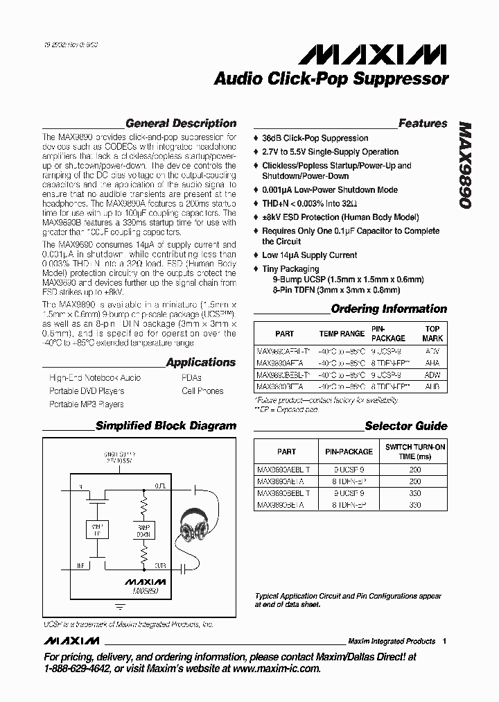 MAX9890_9044088.PDF Datasheet