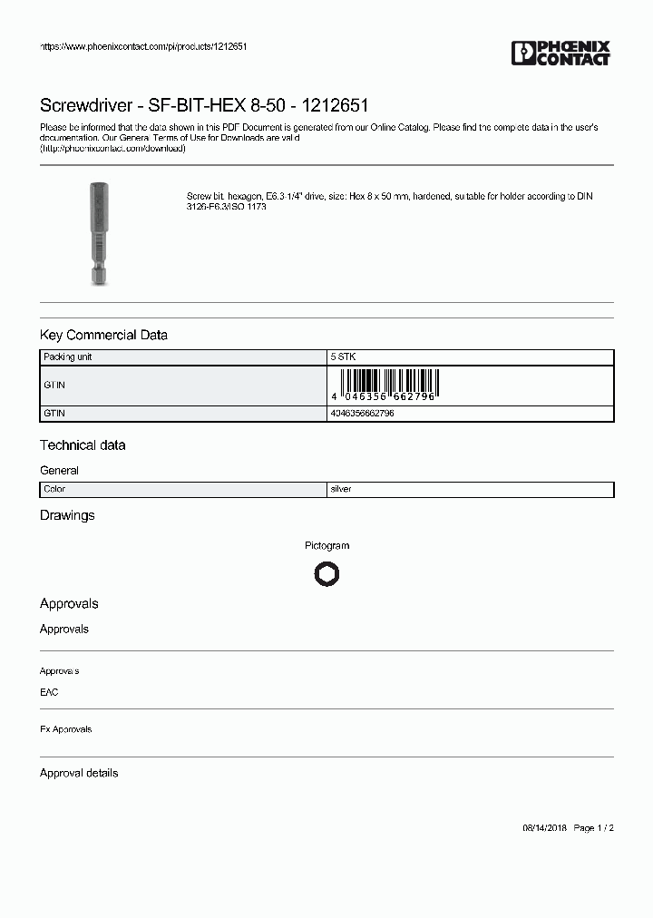 SF-BIT-HEX-8-50_9047408.PDF Datasheet