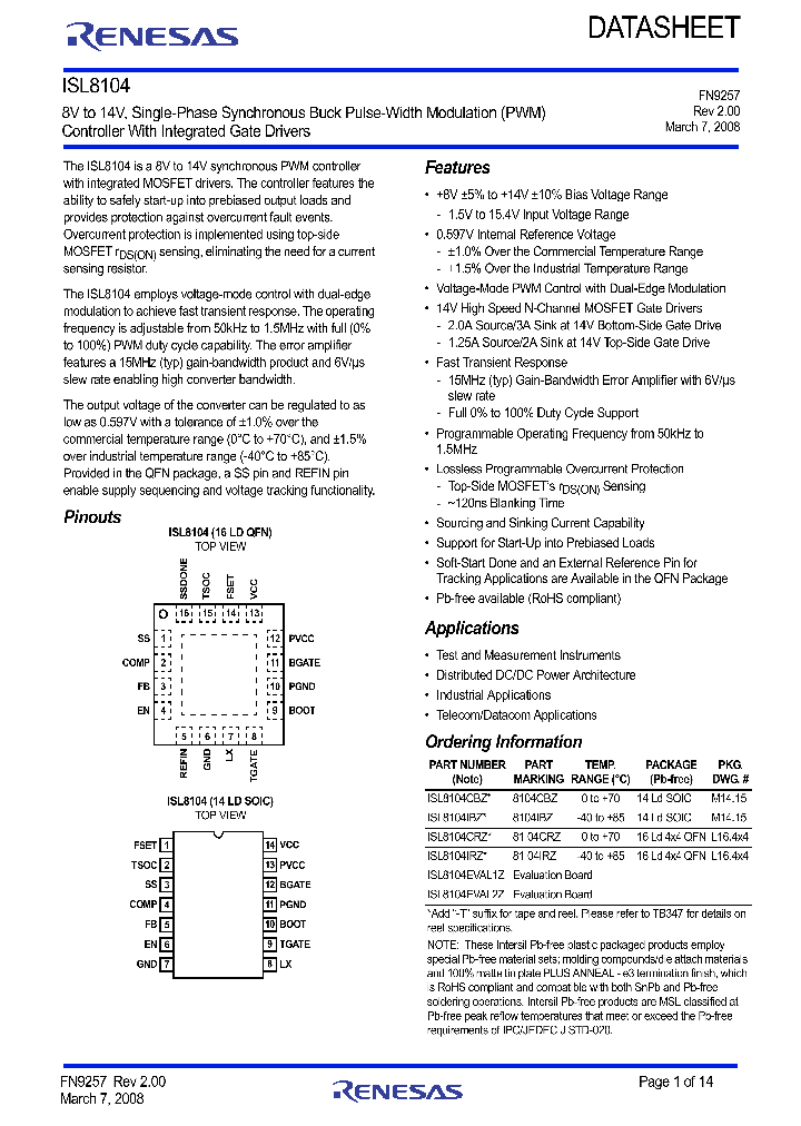 ISL8104_9048760.PDF Datasheet