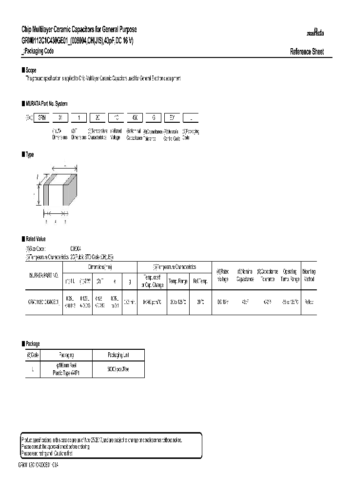 GRM0112C1C430GE01_9050360.PDF Datasheet