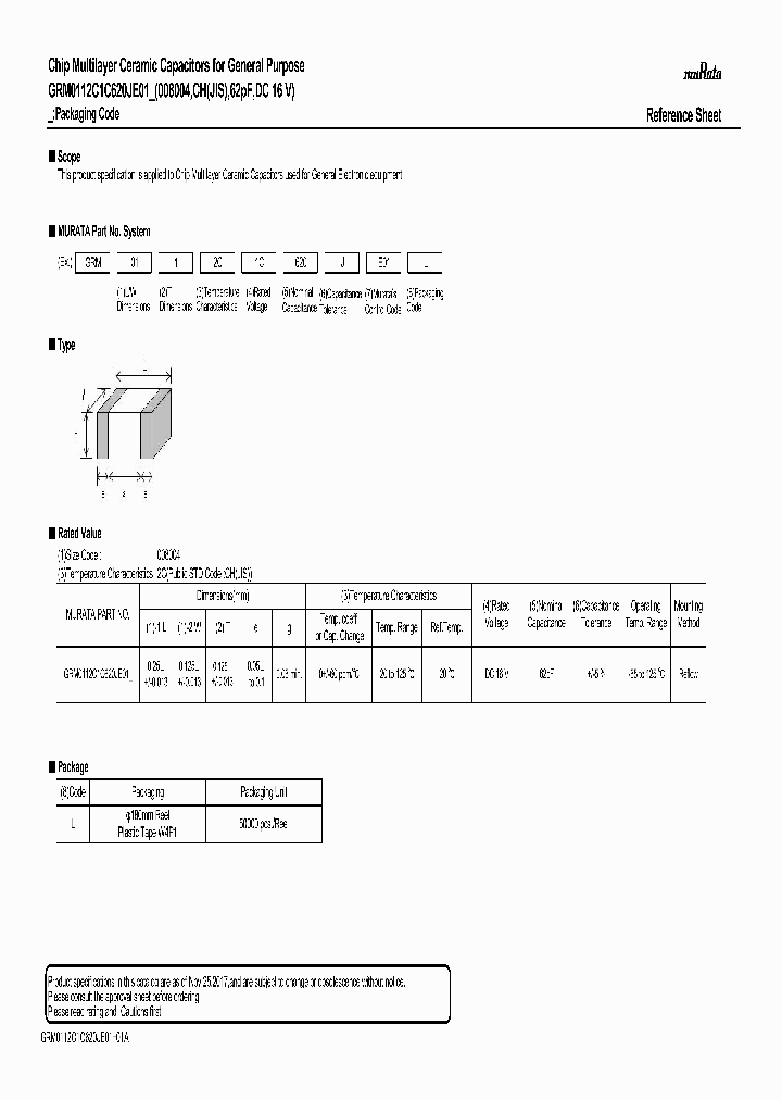 GRM0112C1C620JE01_9050369.PDF Datasheet