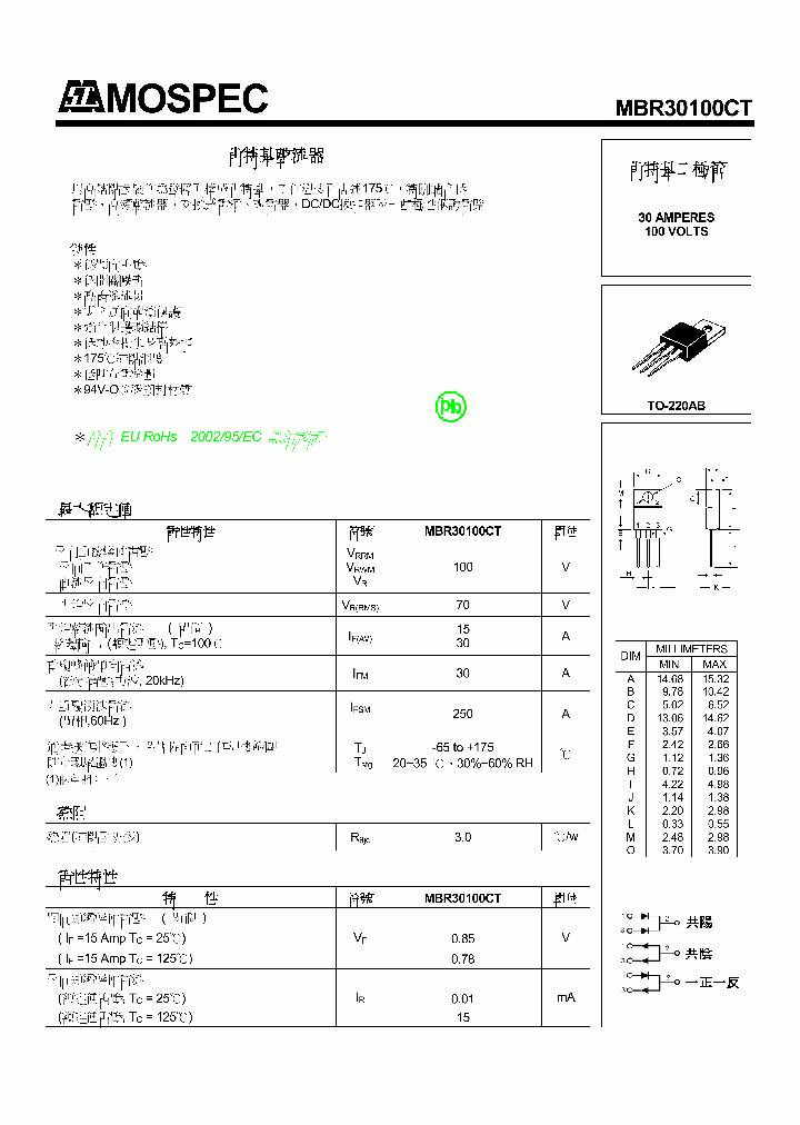 MBR30100CT-CHT_9050678.PDF Datasheet