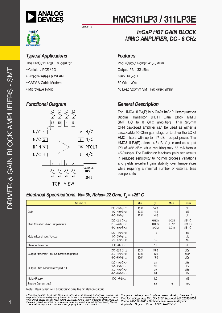 HMC311LP3E_9052065.PDF Datasheet