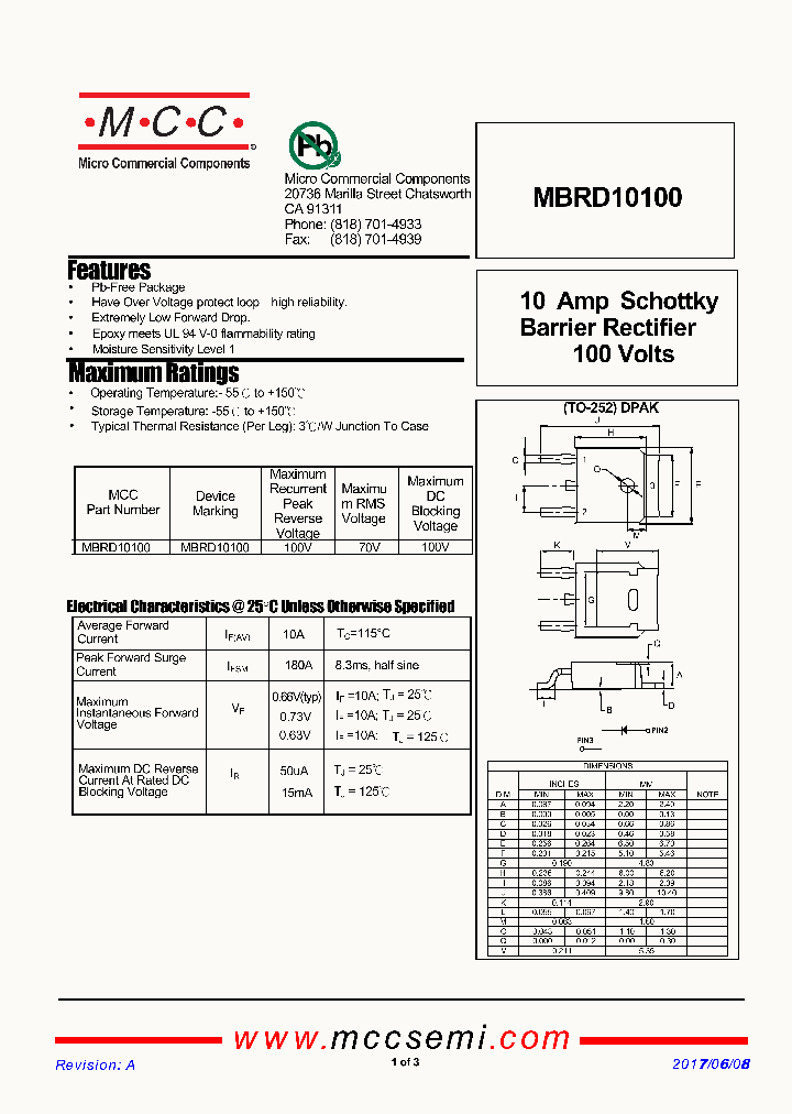 MBRD10100_9052720.PDF Datasheet