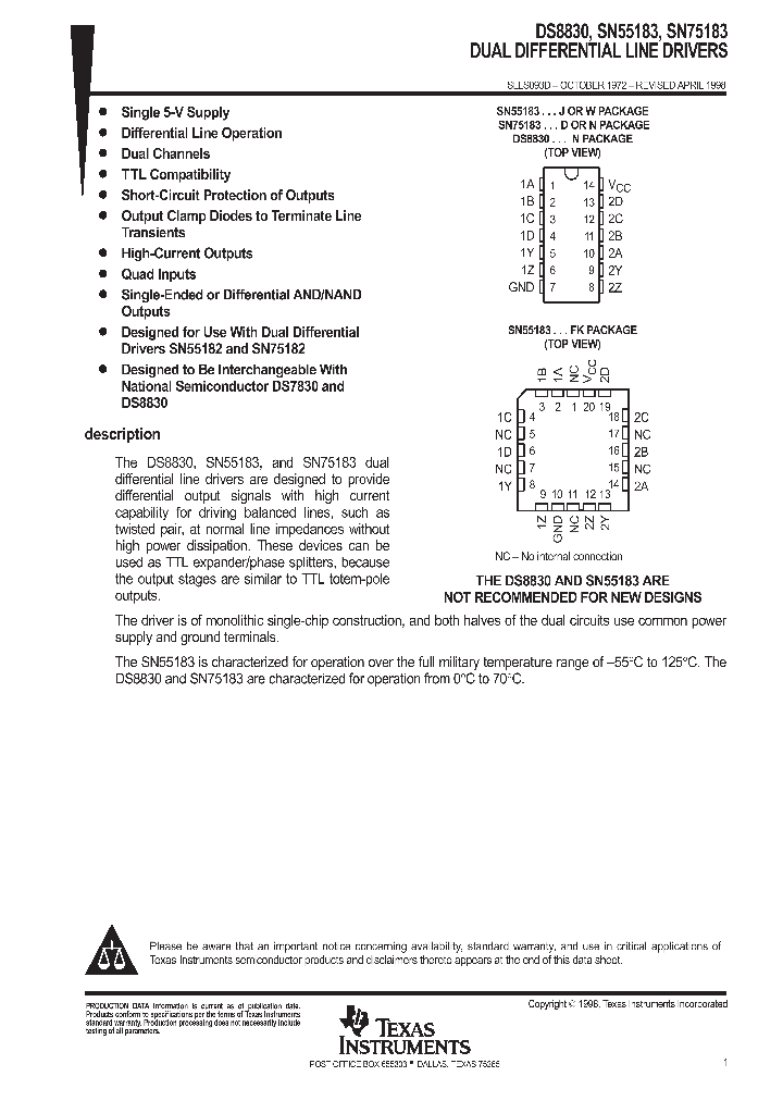 DS8830_9052757.PDF Datasheet