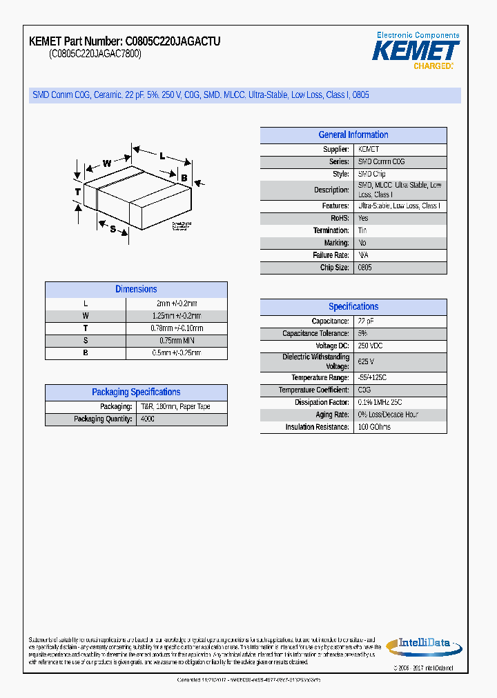 C0805C220JAGACTU_9053096.PDF Datasheet