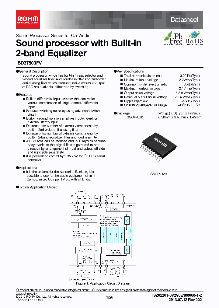 BD37503FV_9053655.PDF Datasheet Download --- IC-ON-LINE
