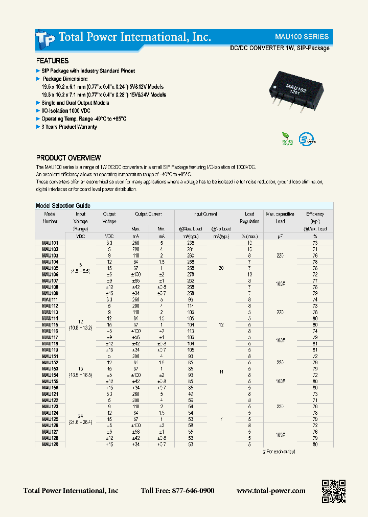 MAU125_9055654.PDF Datasheet