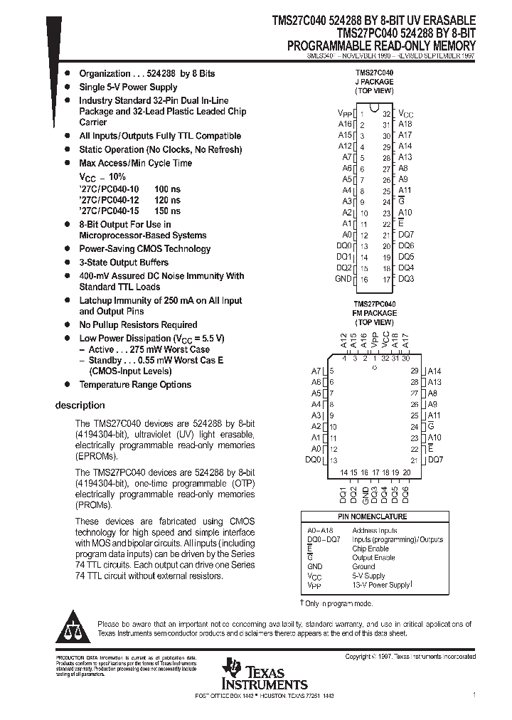 TMS27PC040_9057277.PDF Datasheet