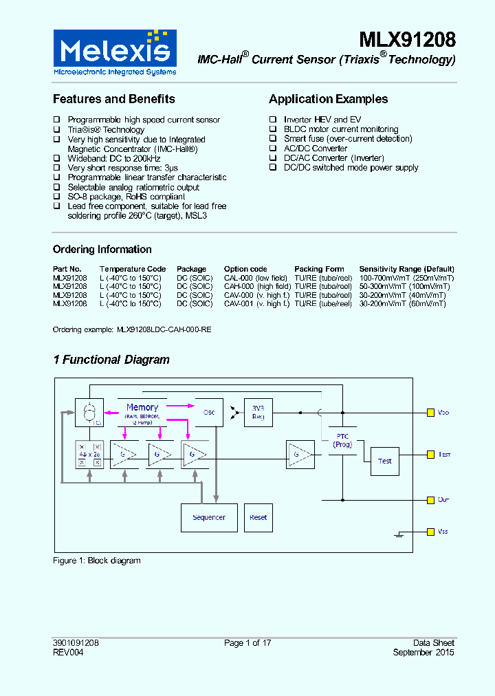 MLX91208_9057796.PDF Datasheet