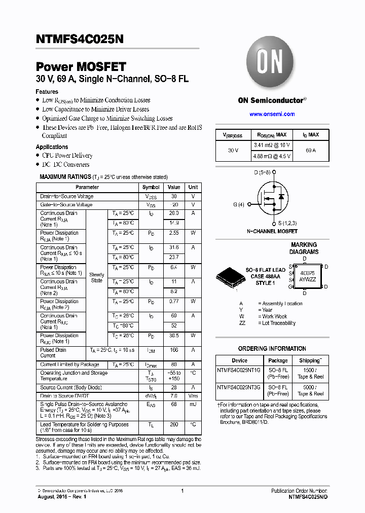 NTMFS4C025NT3G_9058192.PDF Datasheet