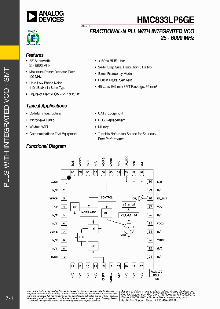 HMC833LP6GE_9059399.PDF Datasheet