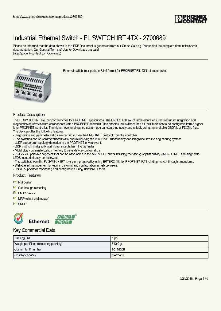 FL-SWITCH-IRT-4TX_9059967.PDF Datasheet