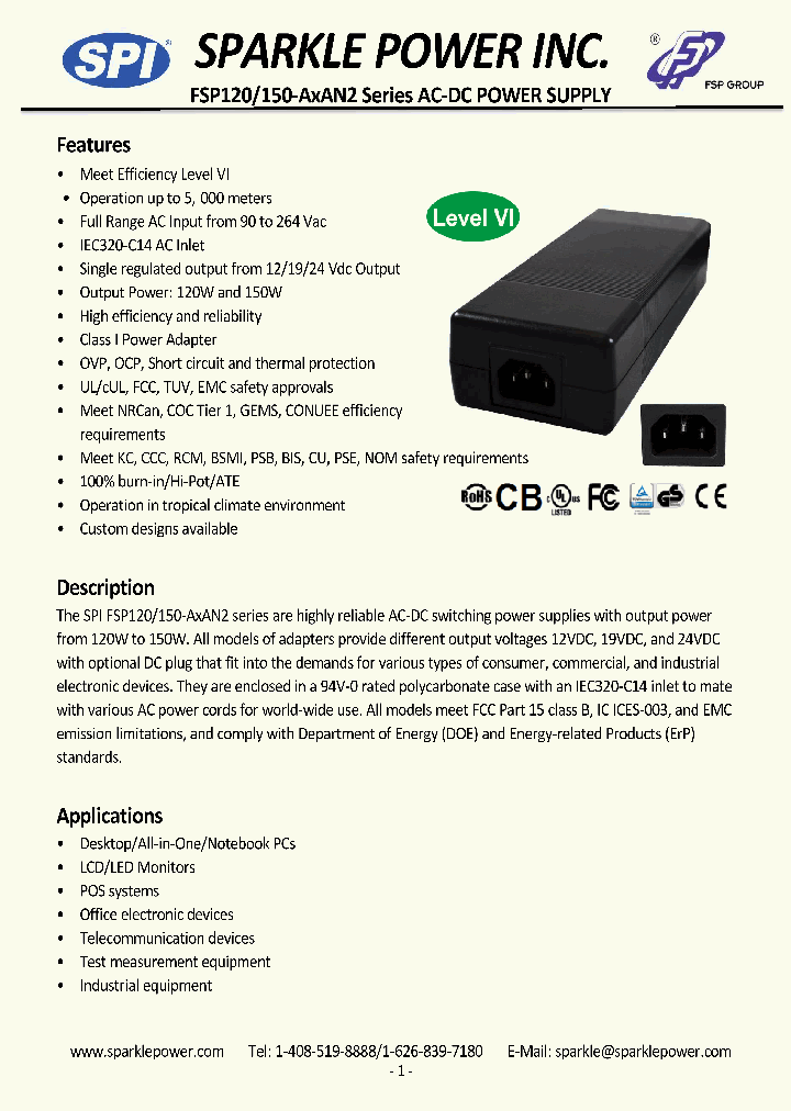 FSP120-AHAN2_9060170.PDF Datasheet