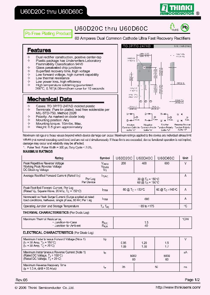 U60D60C_9061430.PDF Datasheet