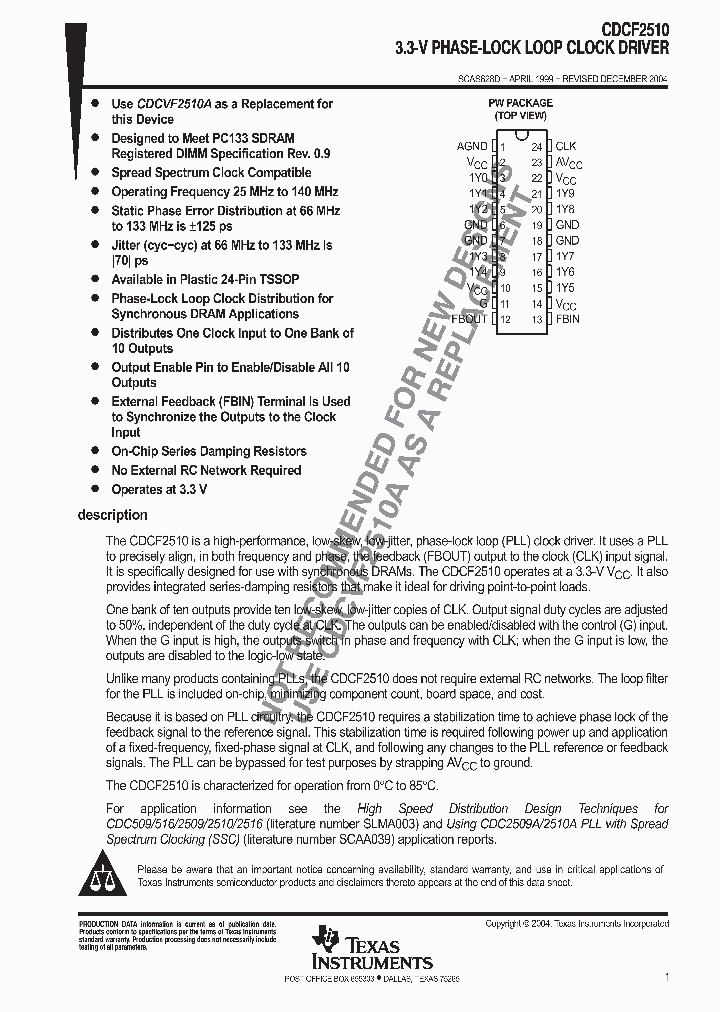 CDCF2510PWG4_9061532.PDF Datasheet