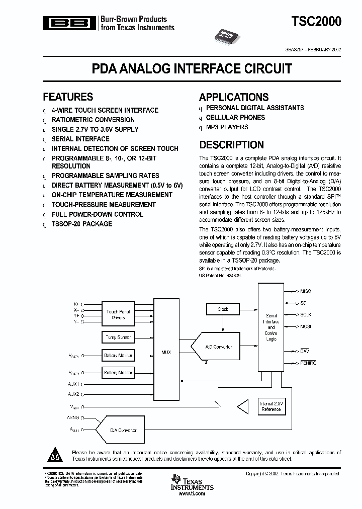 TSC2000_9064353.PDF Datasheet