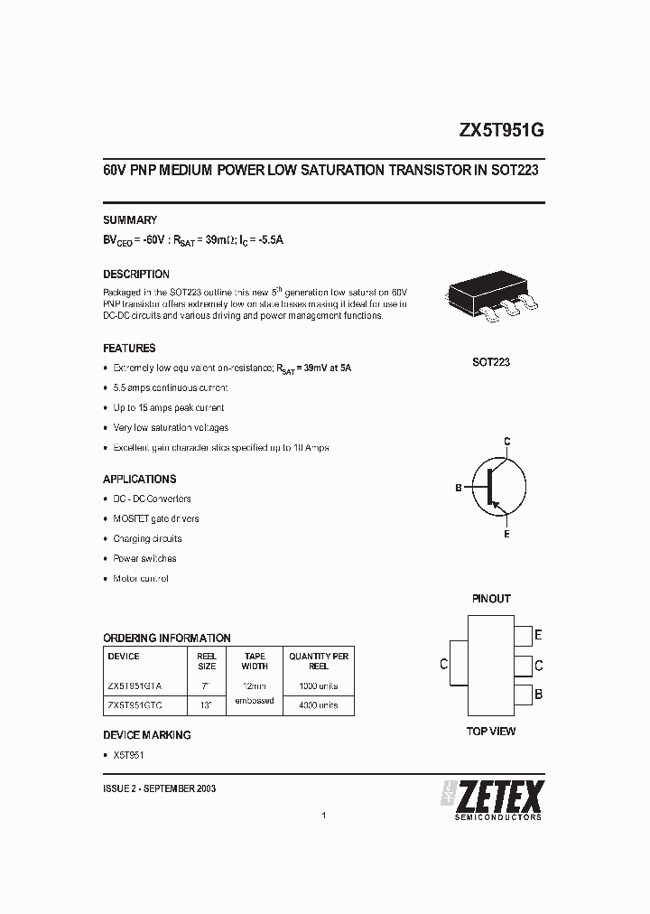 ZX5T951G_9070427.PDF Datasheet