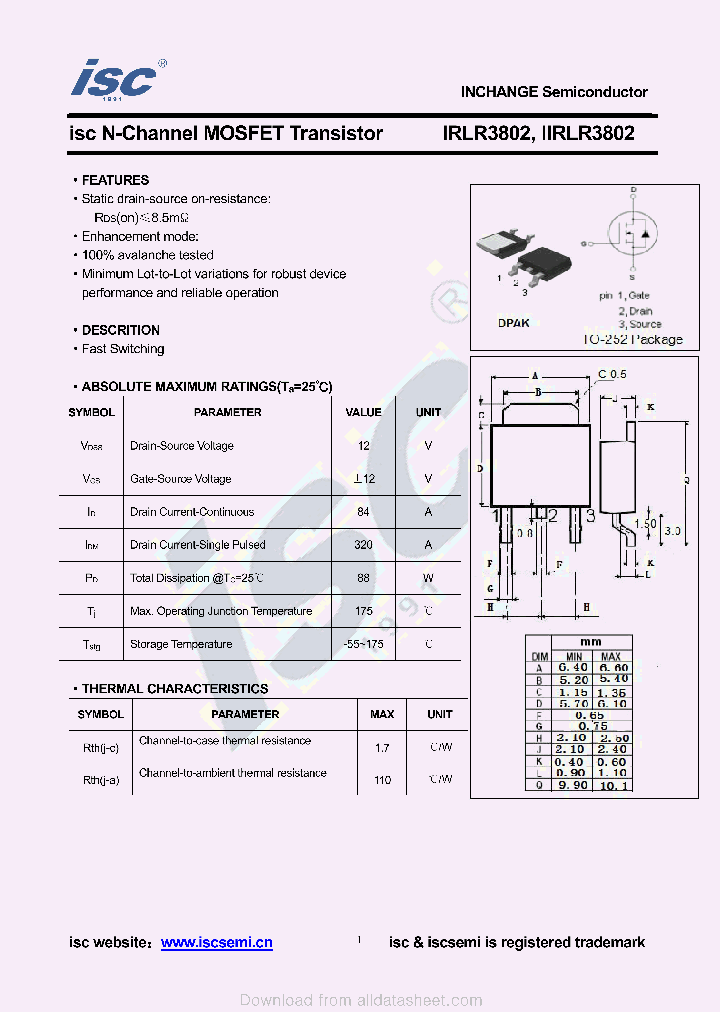 IRLR3802_9072013.PDF Datasheet