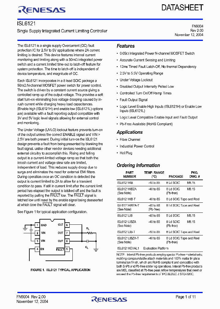 ISL6121HEVAL1_9074382.PDF Datasheet