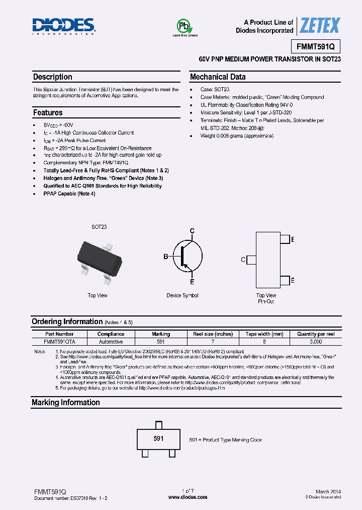 FMMT591QTA_9074611.PDF Datasheet
