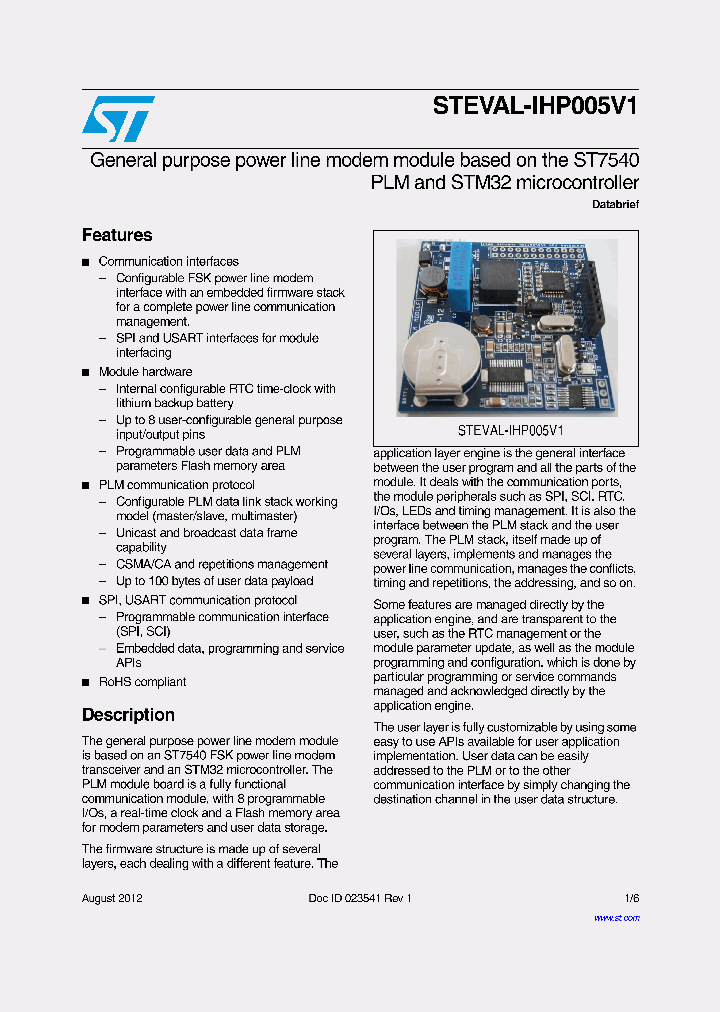 STEVAL-IHP005V1_9077626.PDF Datasheet