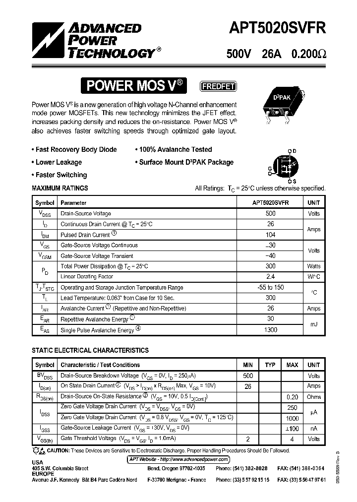 APT5020_9078535.PDF Datasheet