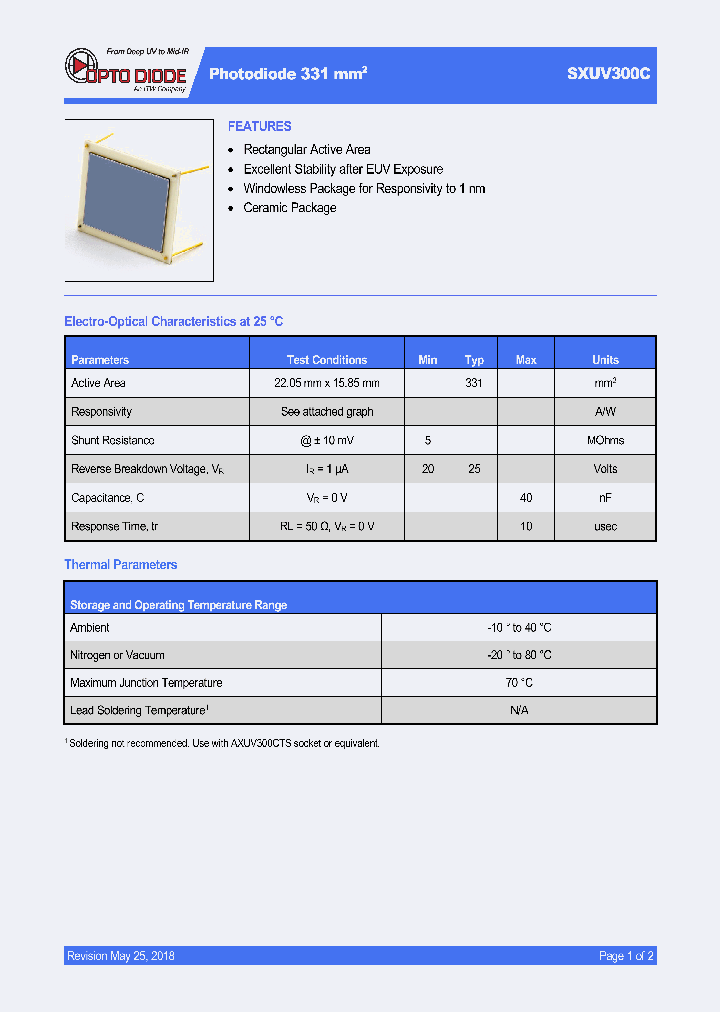 SXUV300C_9079825.PDF Datasheet