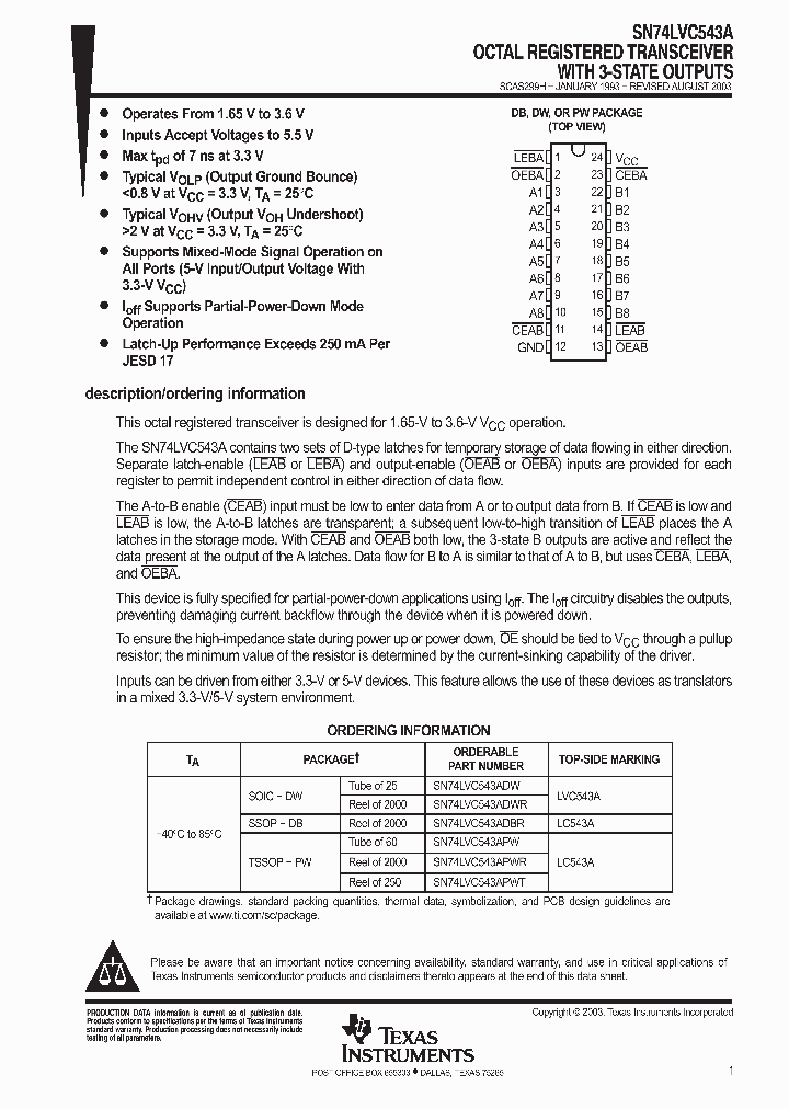 SN74LVC543ADWR_9081227.PDF Datasheet