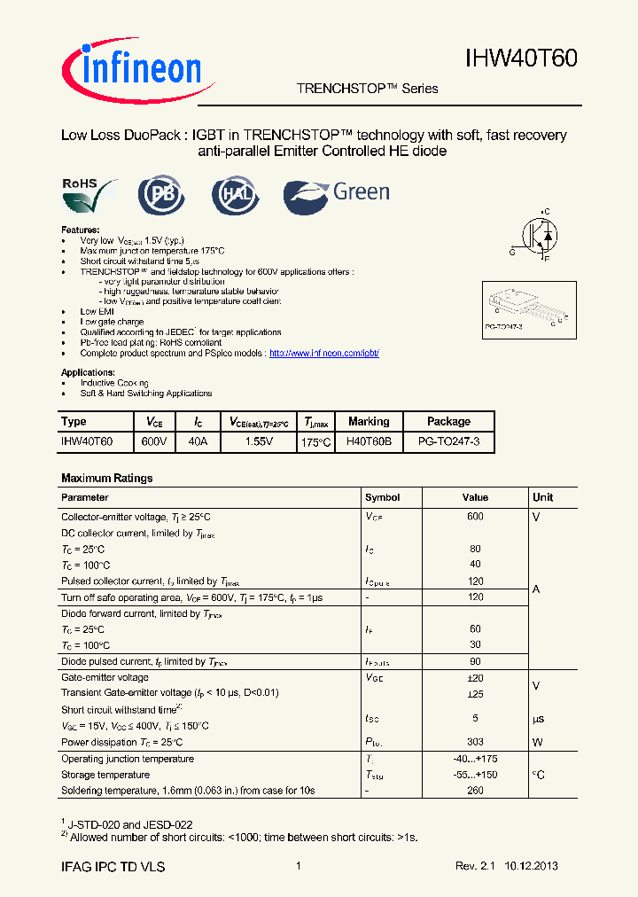 IHW40T60_9085920.PDF Datasheet