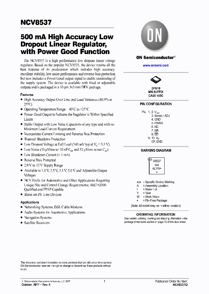 NCV8537MN330R2G_9087325.PDF Datasheet