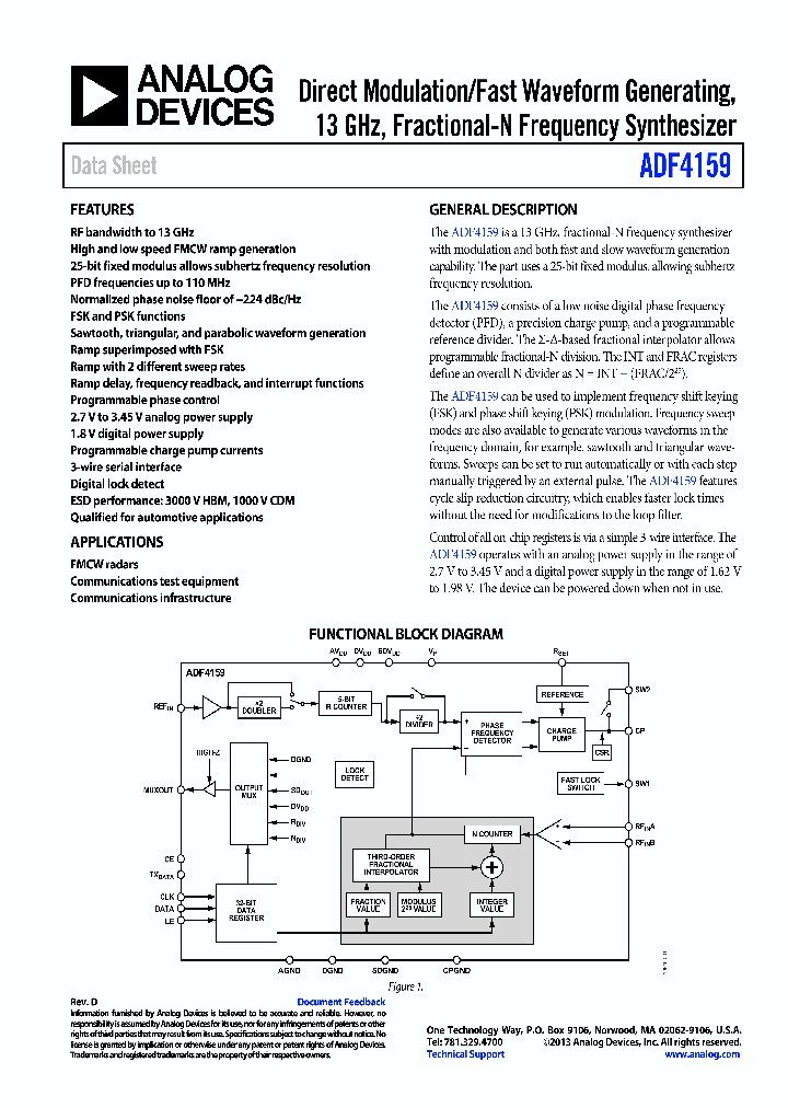 ADF4159_9087697.PDF Datasheet