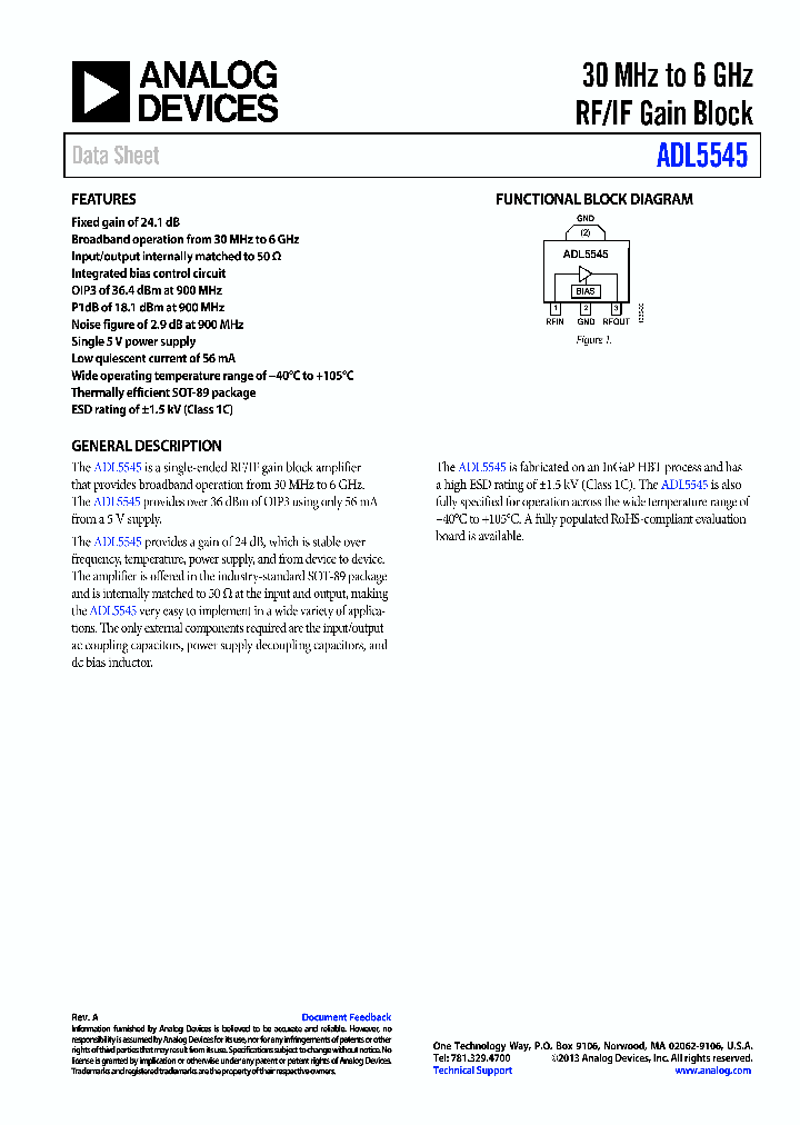 ADL5545_9087689.PDF Datasheet