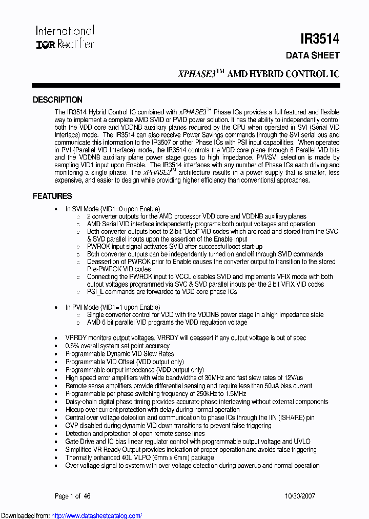 IR3514MTRPBF_9087789.PDF Datasheet