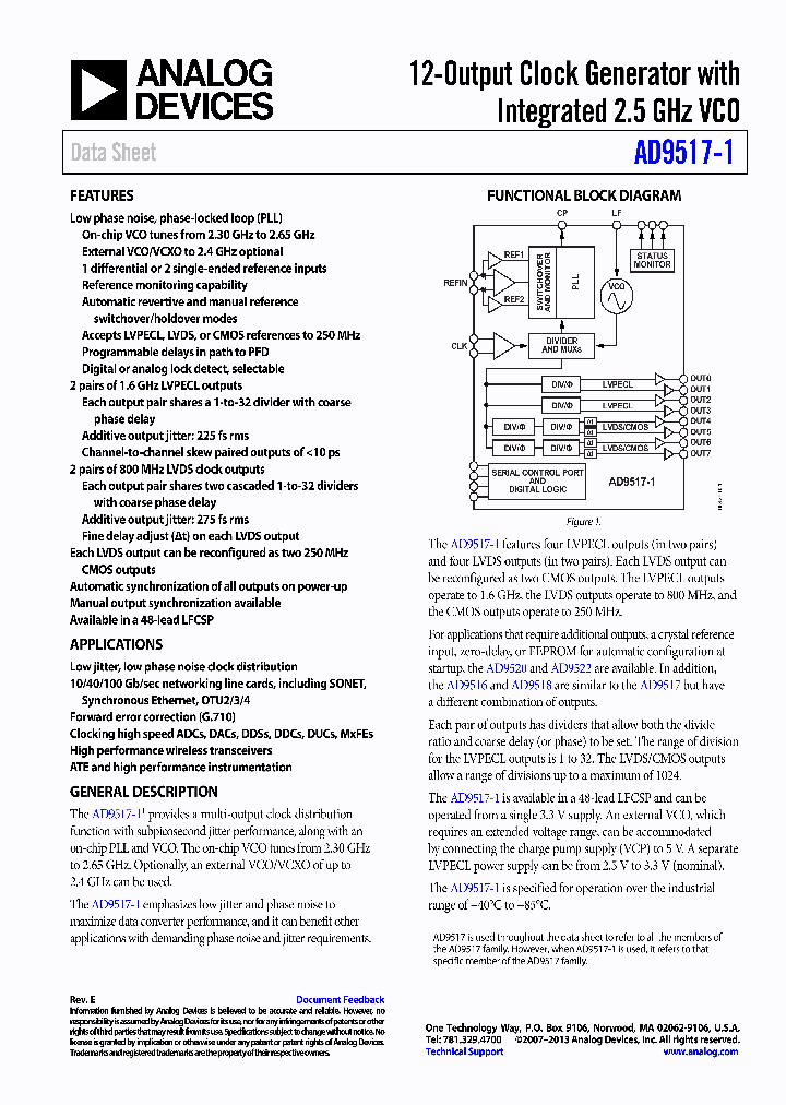 AD9517-1_9087740.PDF Datasheet