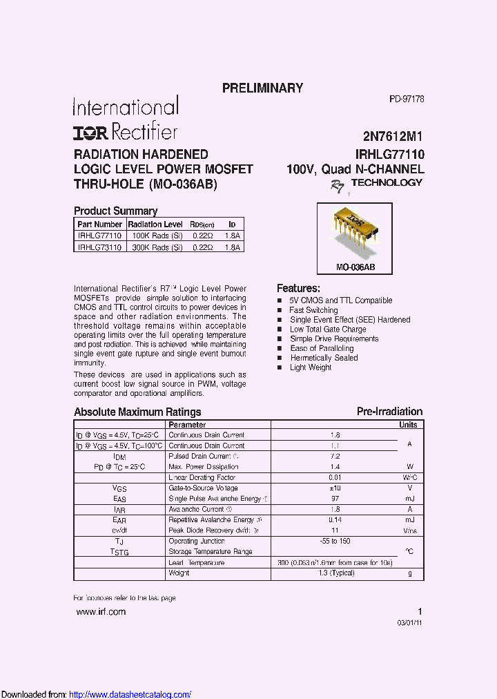 IRHLG77110SCS_9089402.PDF Datasheet