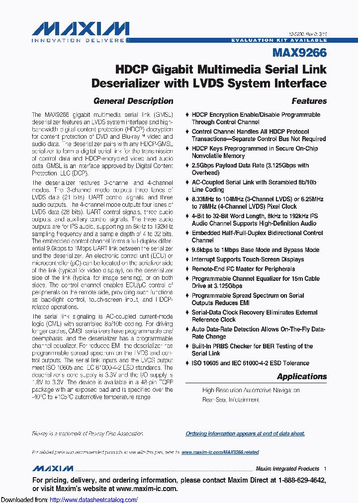 MAX9266GCMV_9090932.PDF Datasheet