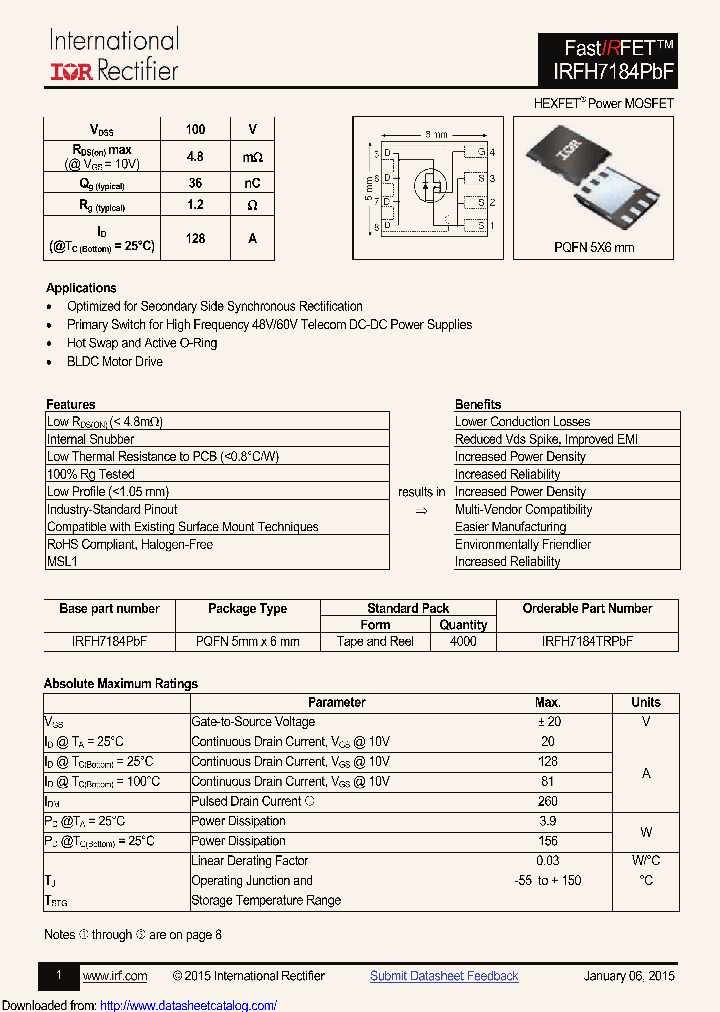 IRFH7184_9091829.PDF Datasheet