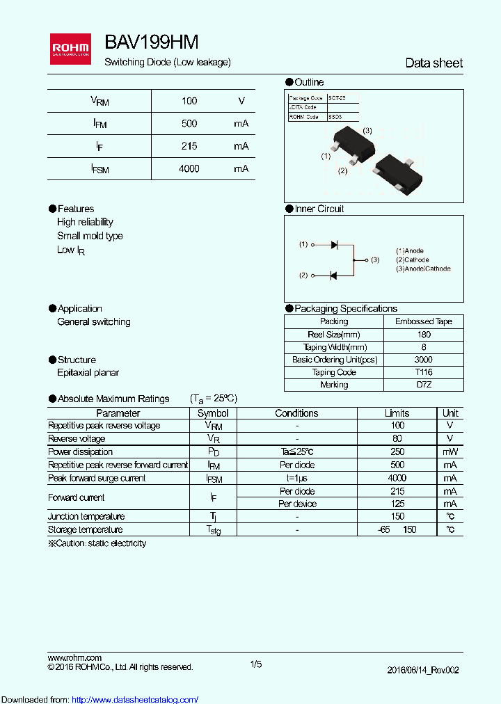 BAV199HMT116_9092842.PDF Datasheet