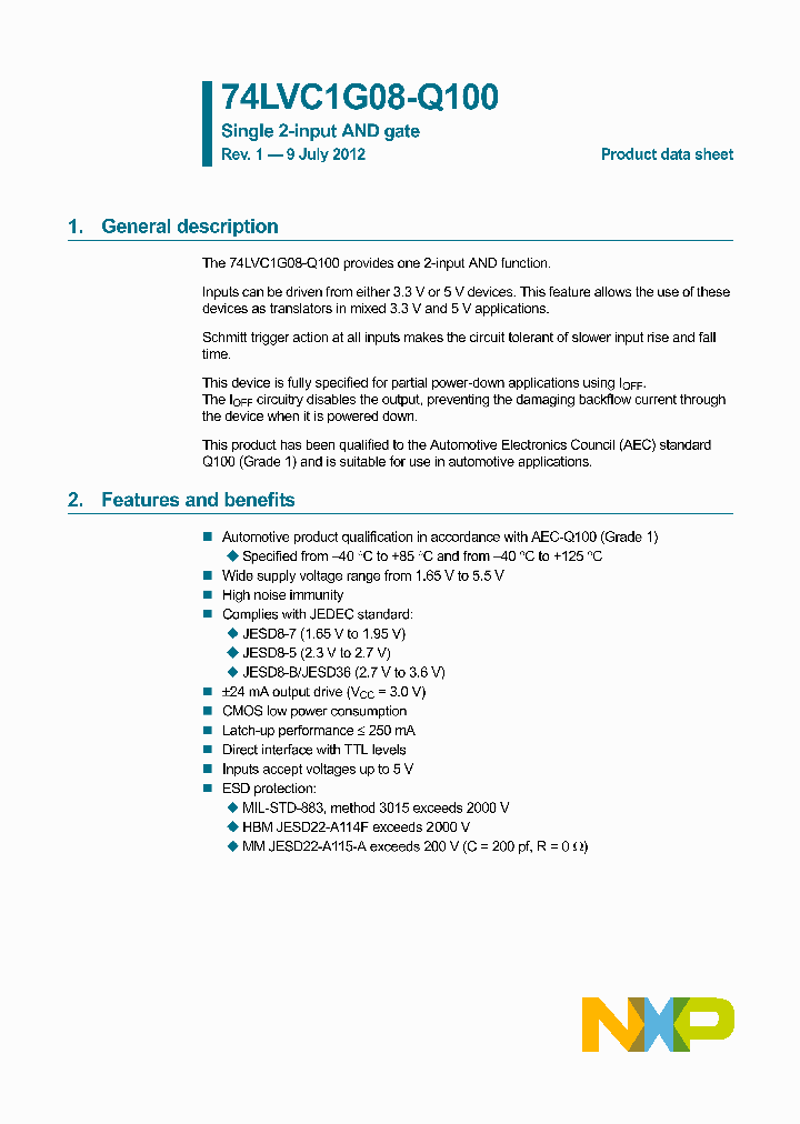 74LVC1G08GW-Q100_9094745.PDF Datasheet